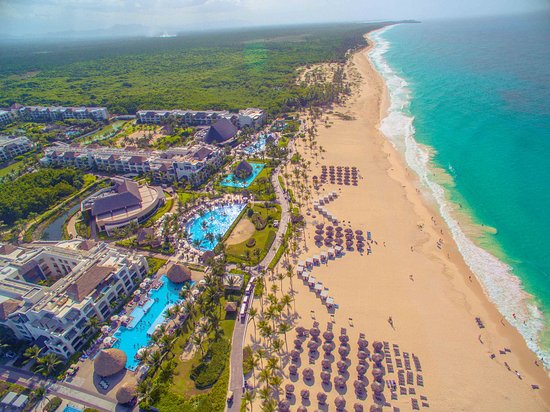 Hard Rock Hotel and Casino Punta Cana all-inclusive beachfront resort with pools, entertainment venues, and casino in the Dominican Republic.