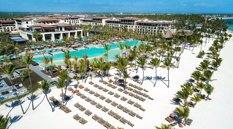 Lopesan Costa Bavaro Resort Spa and Casino beachfront all-inclusive resort with modern architecture and pools in Punta Cana.