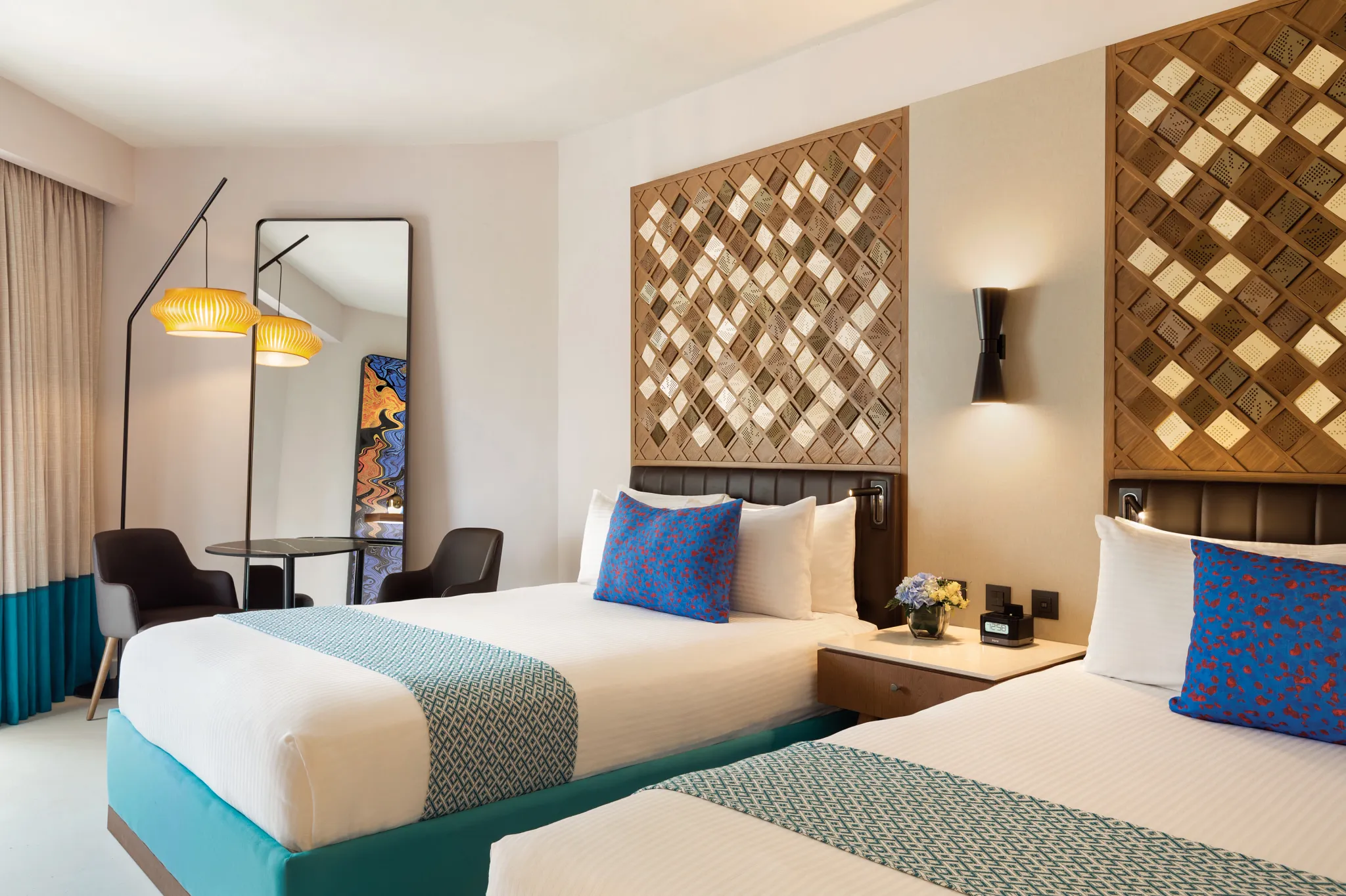 Premium Garden View room with two queen beds at Secrets La Romana Resort & Spa.